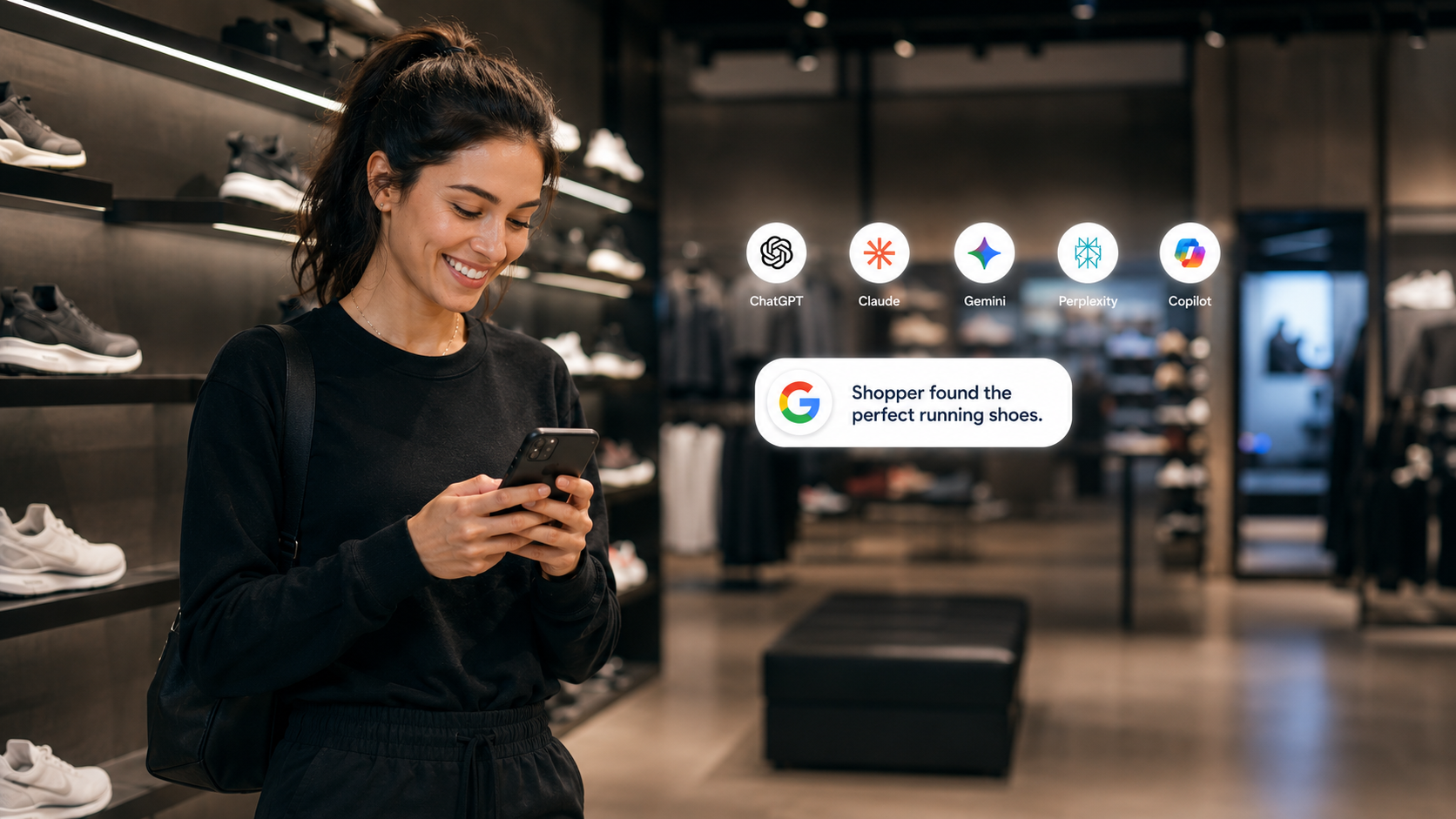 Customer discovering a business through AI search